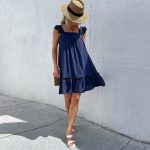 New Arrivals 2026 Vacation Style Beach Dress Short Loose-Fit Strappy Dress