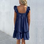 New Arrivals 2026 Vacation Style Beach Dress Short Loose-Fit Strappy Dress