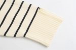 New arrivals autumn winter casual thicken knitwear Half zipper turtleneck loose striped knitted sweater for women