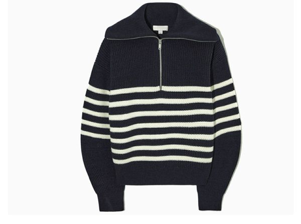 lapel collar knitwear women lantern sleeve striped casual oversize elegant knitted sweater tops