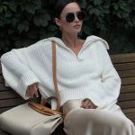 Trendy hot sales pure color lapel collar solid color thick half zipper women casual sweaters