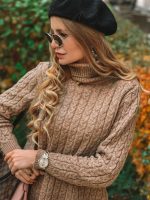 thicken mohair knitwear solid color Turtleneck pullover knitted sweaters