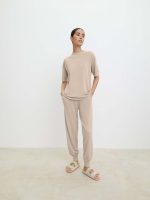 spring summer casual basic knitwear o-neck short sleeve loose knitted women elegant sweaters