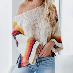 spring summer women's knitwear off shoulder collar bat sleeve sweaters hollow out pullover jumpers