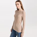 Hot sales pure color o-neck mujer sweaters pullover long sleeve slim fit women modest basic jumpers