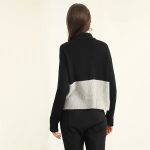 Fashion autumn winter turtleneck women knitted long sleeve thermal pullover knitted sweater