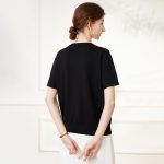 New Arrivals casual crew neck butterfly jumpers women Hot drill short sleeve pullover sweaters