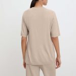 spring summer casual basic knitwear o-neck short sleeve loose knitted women elegant sweaters