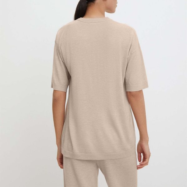 spring summer casual basic knitwear o-neck short sleeve loose knitted women elegant sweaters
