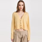 Heavy weight Spring autumn women's cardigan solid color casual cashmere Knitwear mujer single-breasted sweater