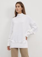 fall winter half turtleneck pure color jumpers mujer casual pullover oversize elegant women knitted sweaters