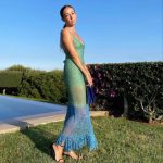 Women clothing sexy sleeveless backless holiday outfits hollow out beachwear lace up knitted summer maxi dress