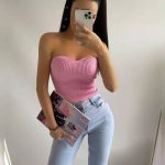 Hot selling pure color sleeveless backless knitwear women fashion summer crop top sexy knitted vest