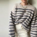 Autumn winter round neck casual pullover sweaters women long sleeve striped fashion jumper mujer