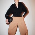 V neck single-breasted sweaters coat slim fit waist jumpers solid color elegant women cardigans