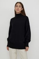 fall winter half turtleneck pure color jumpers mujer casual pullover oversize elegant women knitted sweaters