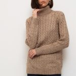 thicken mohair knitwear solid color Turtleneck pullover knitted sweaters
