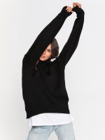 High quality elegant rolled collar knitwear temperament commuter pullover ladies jumpers turtleneck women loose sweaters