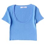 Spring summer solid color base knitted thin shirts women pullover tank tops casual slim waist cropped sweaters