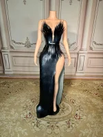ZD Women's 2025 Trending Sexy A-Line Nightclub Dress Sequin-Adorned Appliques Birthday Gown Beading Embroidery Wholesale Parties